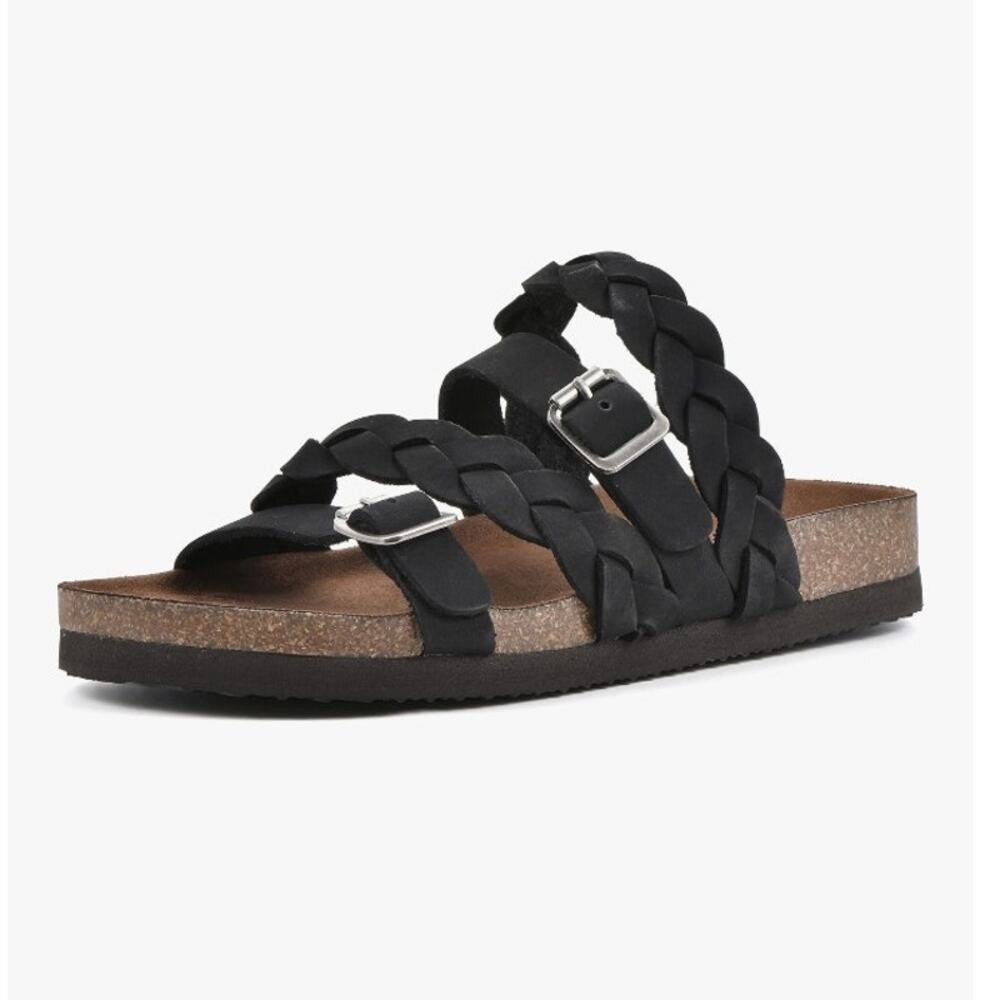 White Mountain Woman's Holland Signature Comfort Molded Braided Sandals Size 6 - Picture 2 of 8